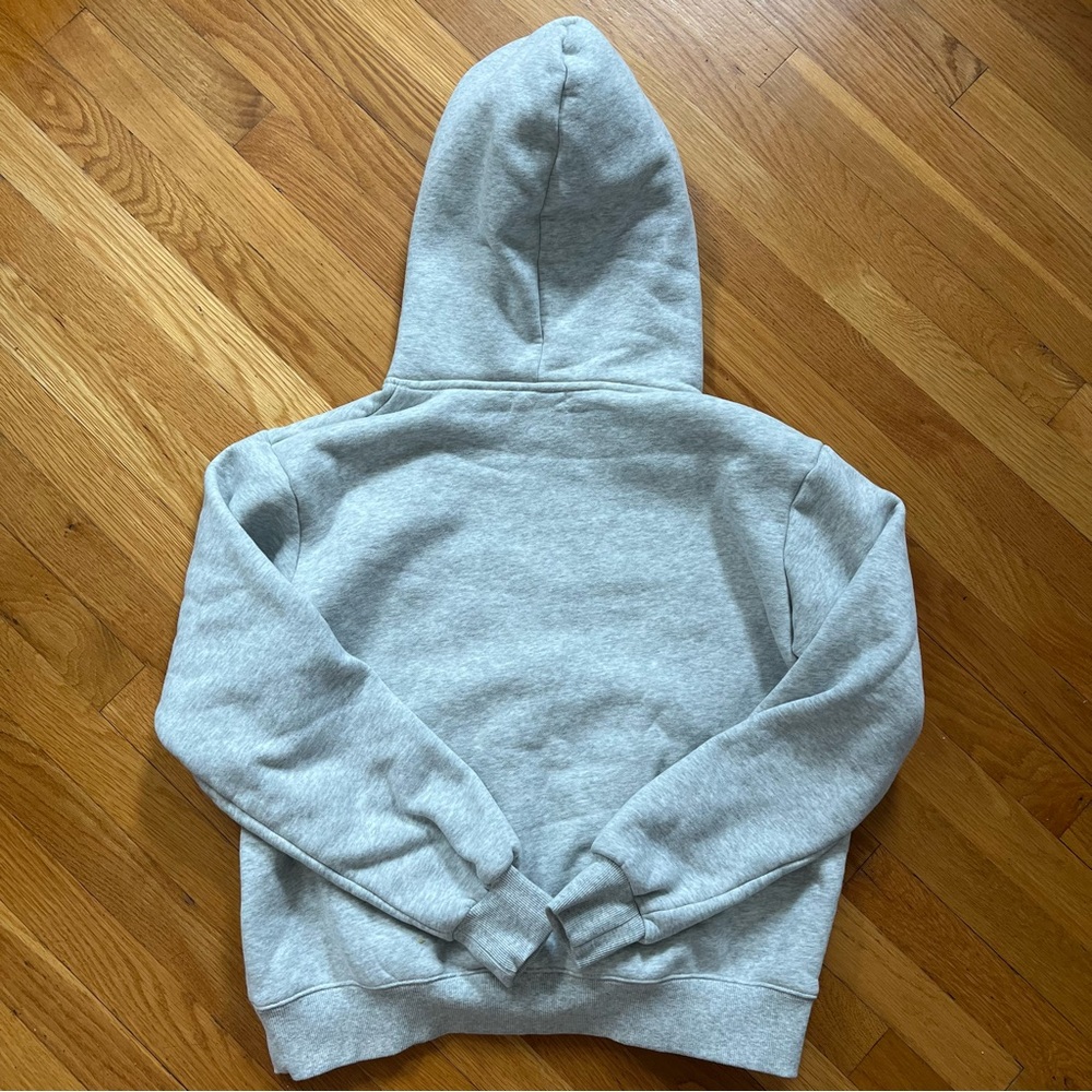 PARKE Varsity Hoodie Sweatshirt | Gray with Navy Logo | Size S/M - Picture 8 of 8
